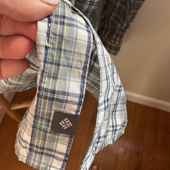 Mens Columbia Size M Insect Blocker Shield Repellent Plaid Button Down Shirt - Picture 4 of 7